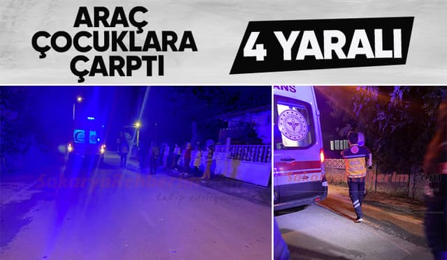 Aralık'ta kaza: 4 çocuk yaralı