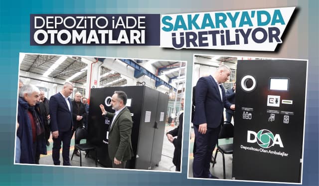 Depozito iade makineleri Sakarya'da üretiliyor