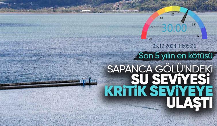 Sapanca Gölü'nde su seviyesi kritik eşikte