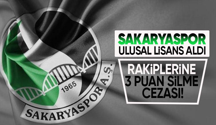 Sakaryaspor'un rakiplerine 3 puan silme cezası