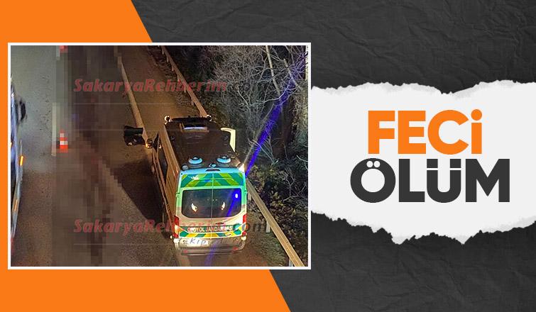 Otoyolda feci şekilde öldü