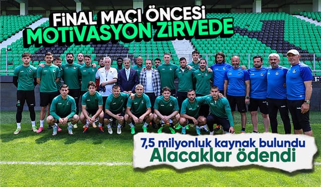 Sakaryaspor'a final öncesi 7,5 milyon liralık destek