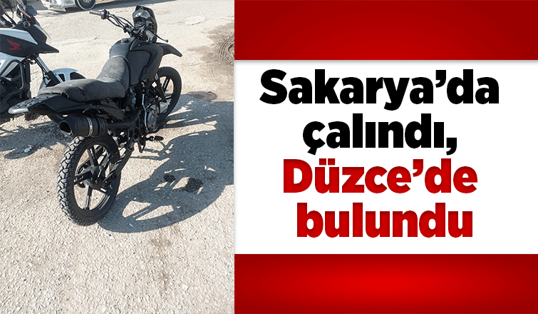 Çalıntı motosiklet bulundu