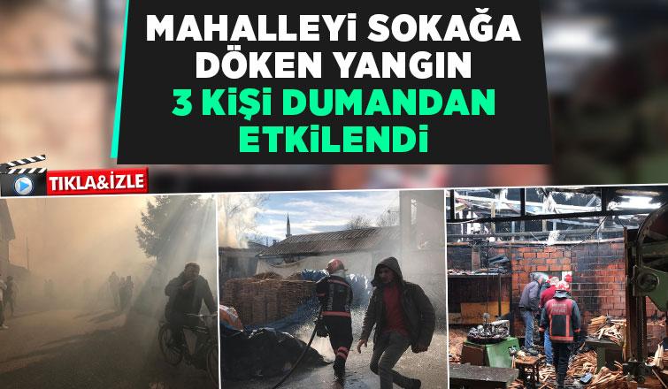 Akyazıda atölye yangını eve sıçradı