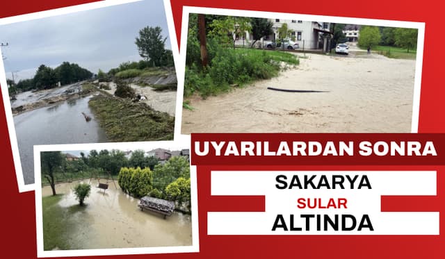 Adapazarı, Erenler ve Geyve'de Birçok Mahalle Sular Altında