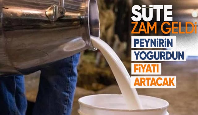 Süt fiyatları zamlandı