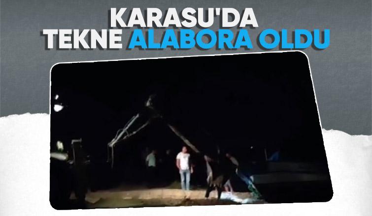 Tekne alabora oldu