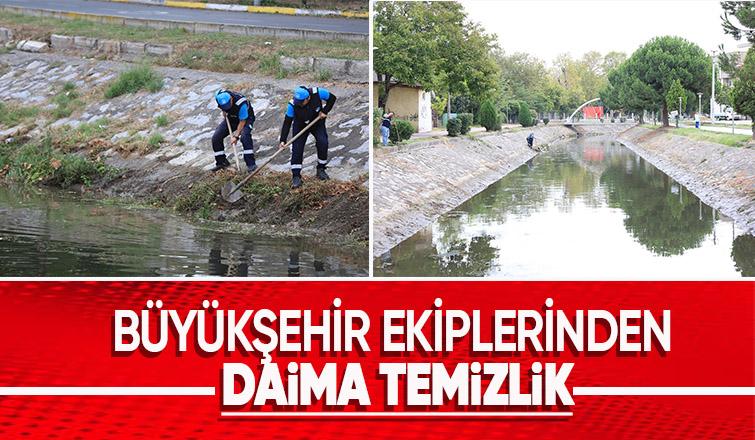 Çark Deresi ve çevresi'nde rutin temizlik