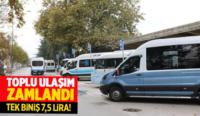 Sakarya'da toplu ulaşım zamlandı