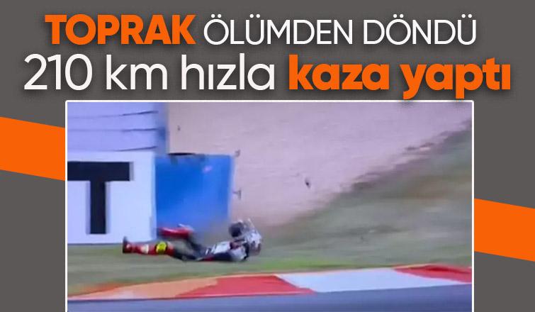 Toprak Razgatlıoğlu pistte kaza yaptı