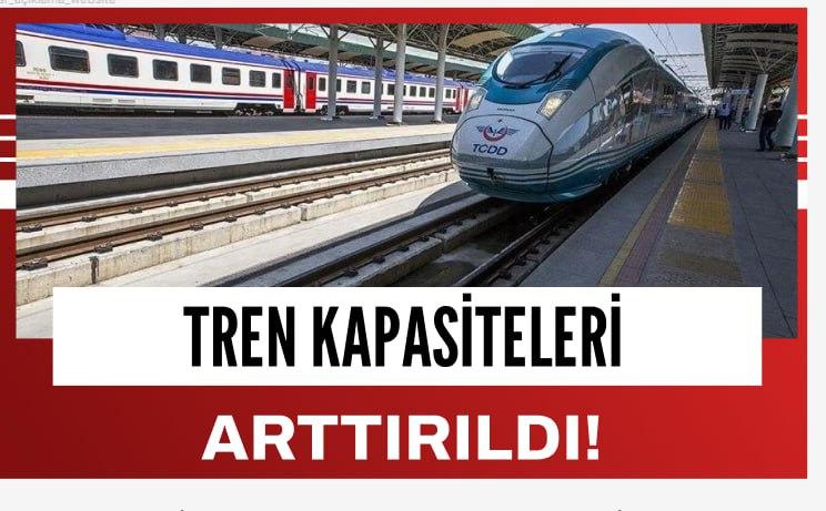 Tren Kapasiteleri Artırıldı