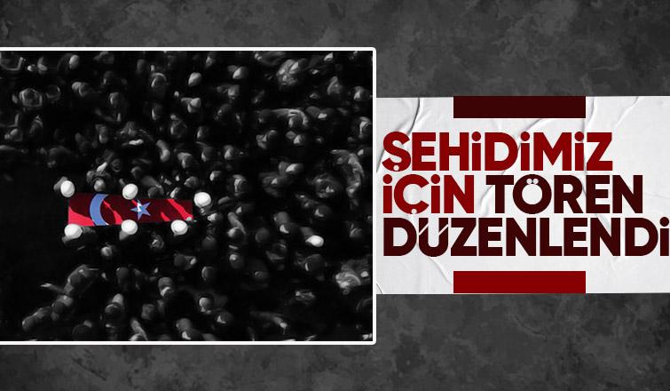 Şehidimiz için Şırnak'ta tören düzenlendi