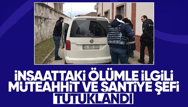 İnşaattaki ölüme 2 tutuklama