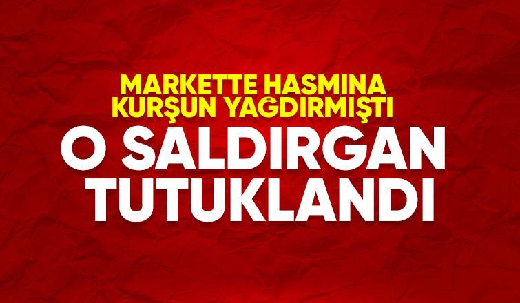 Markette hasmını vurmuştu, tutuklandı