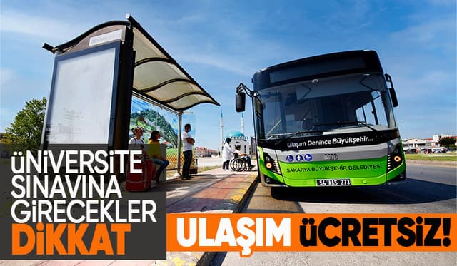 Büyükşehir’den üniversite adaylarına ücretsiz ulaşım