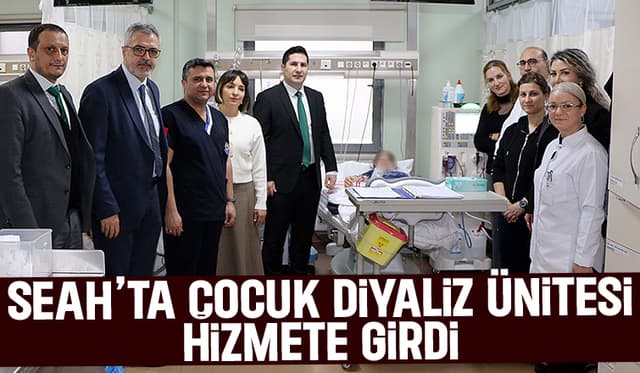 SEAH'ta çocuklar için yeni diyaliz ünitesi hizmette