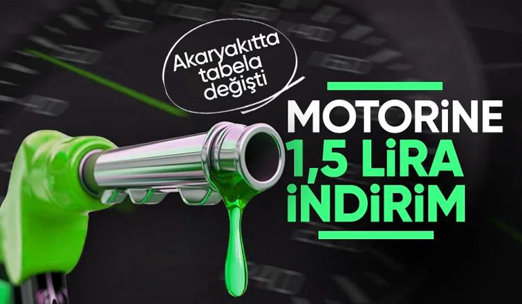 Motorin fiyatlarında indirime gidildi