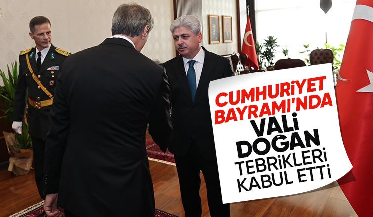 Vali Doğan tebrikleri kabul etti