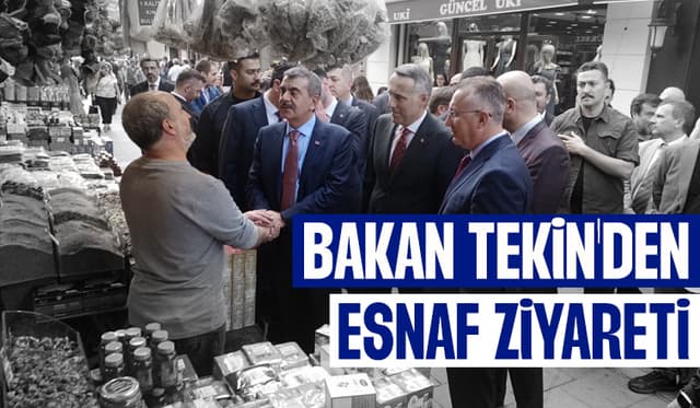 Milli Eğitim Bakanı Sakarya'da esnaf ziyareti yaptı