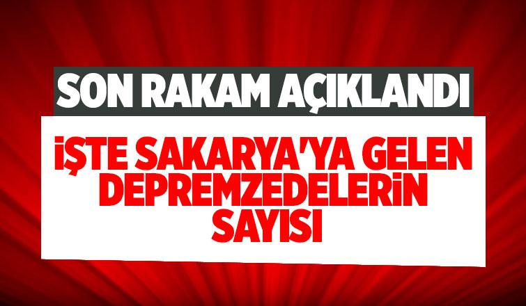 Sakarya'ya gelen depremzede sayısında son durum