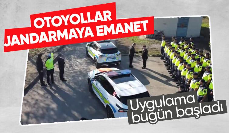 Otoyollarda asayiş ve trafik jandarmaya emanet