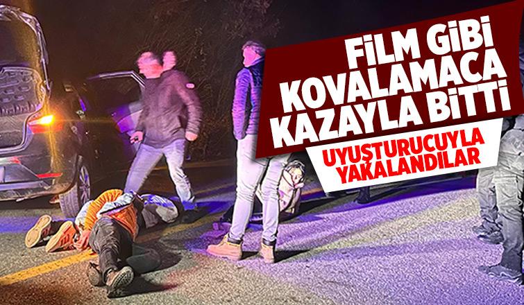 Akyazıda başlayan kovalamaca Hendekte kazayla noktalandı