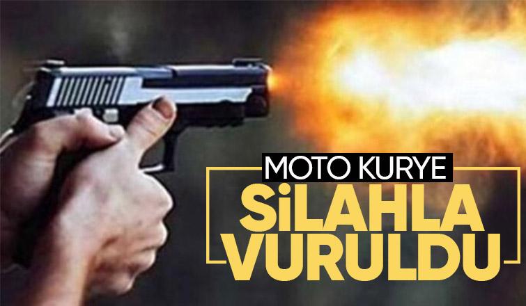 Serdivan'da moto kuryeye silahlı saldırı