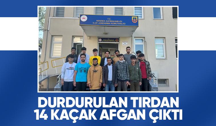 Sakarya'da 14 Afgan kaçak yakalandı