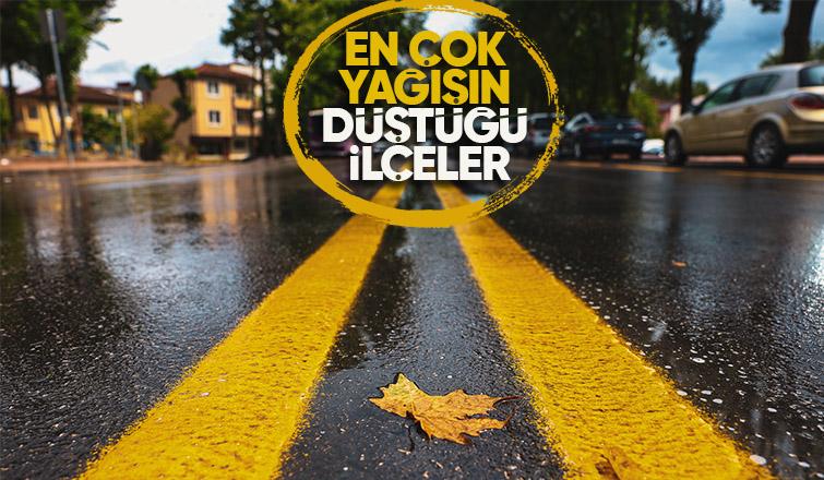 Büyükşehir en çok yağış alan ilçeleri açıkladı