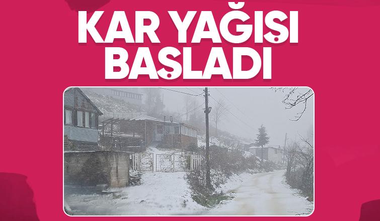 Yüksek kesimlerde kar yağışı başladı