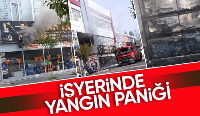 Hendek'te yangın