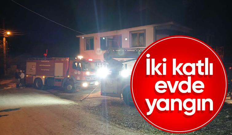 Akyazı'da ev yangını