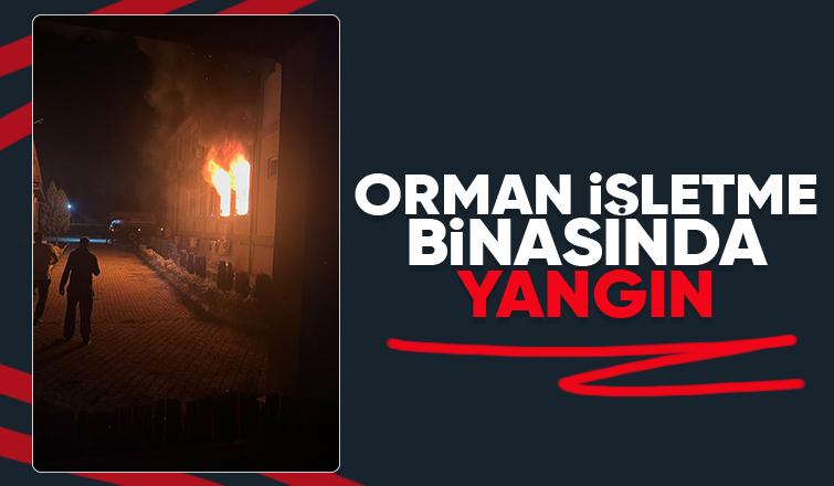 Orman İşletme Müdürlüğü'nde yangın