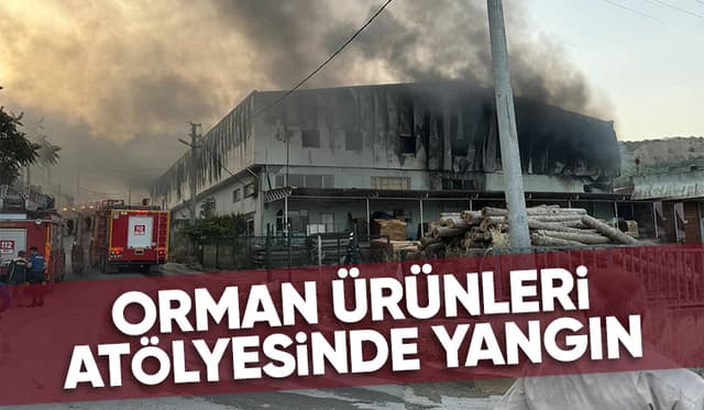 Geyve'de atölye yangını