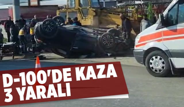 Hendek OSB kavşağında kaza