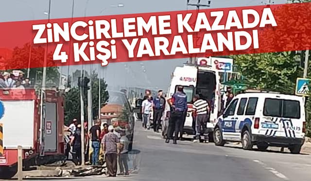 Kocaali'de zincirleme kaza: 4 yaralı