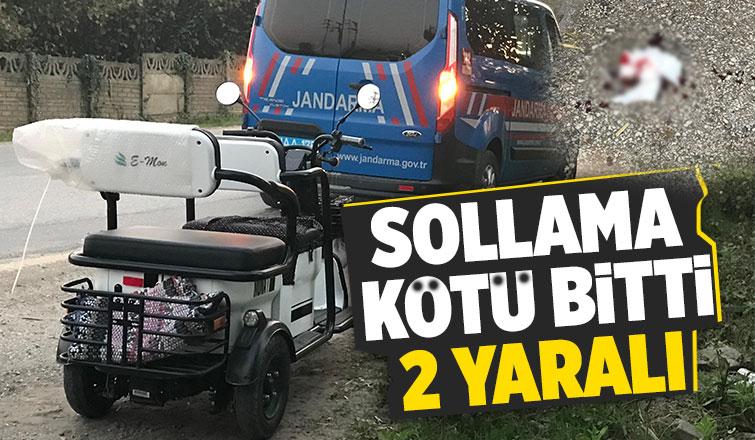 Araç elektrikli bisiklete çarptı: 2 yaralı