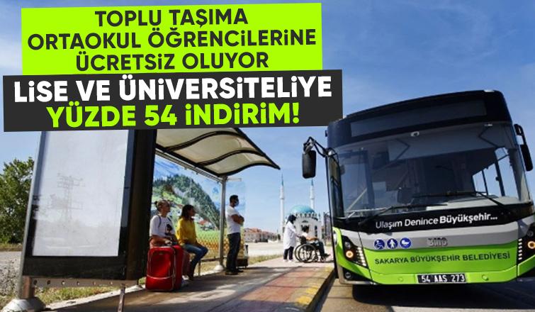 Belediye otobüslerinde lise ve üniversite öğrencilerine yüzde 54 indirim