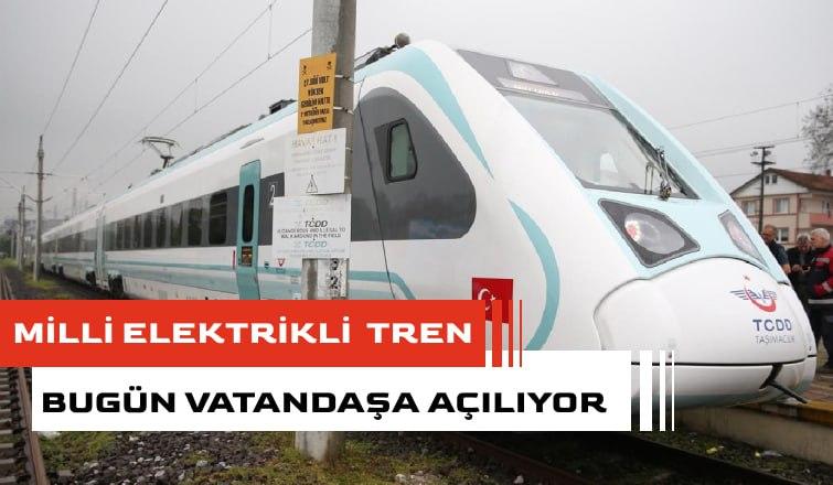 Milli Elektrikli Tren Vatandaşlar İle Buluşuyor