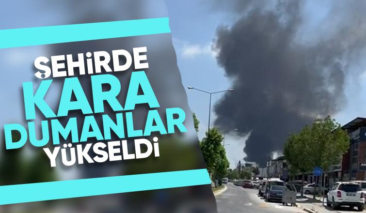 Kara dumanlar ekipleri alarma geçirdi