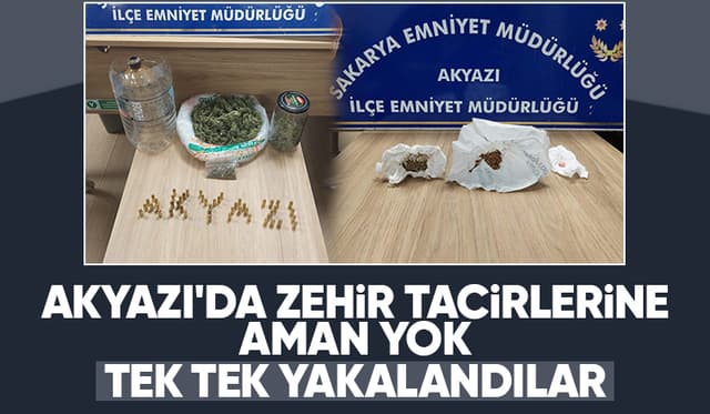 Akyazı'da polis ve jandarmadan uyuşturucuya darbe