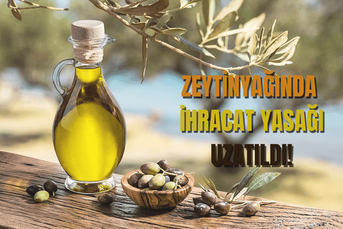 Zeytinyağı ihracat yasağı uzatıldı!