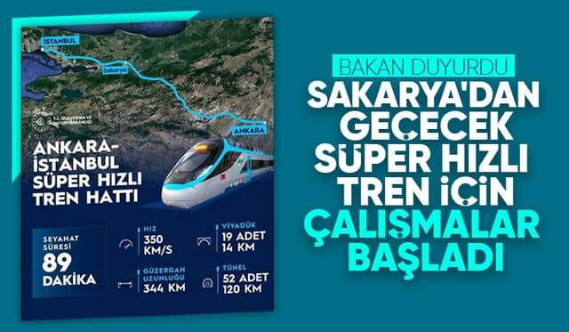 Süper Hızlı Tren Projesinde çalışmalar başladı