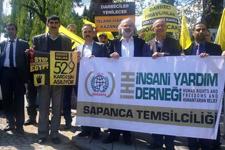 Sapanca'da 529 kişi için verilen idam kararları protesto edildi