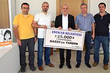 Erenler'den Gazze'ye maddî destek