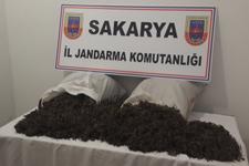 Jandarma ormanlık alanda 22 kilogram kubar esrar ele geçirdi