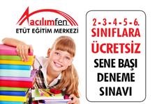 Açılım Fen Etüt Eğitim Merkezi'nden ücretsiz deneme sınavı