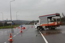 Sinanoğlu ve Limandere Kavşağı arası trafiğe kapatıldı