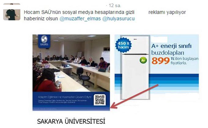 SAÜnün sosyal medya hesaplarında gizli reklam iddiası