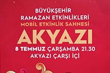 Ramazan mobil etkinlik TIR'ı 8 Temmuz'da Akyazı'da